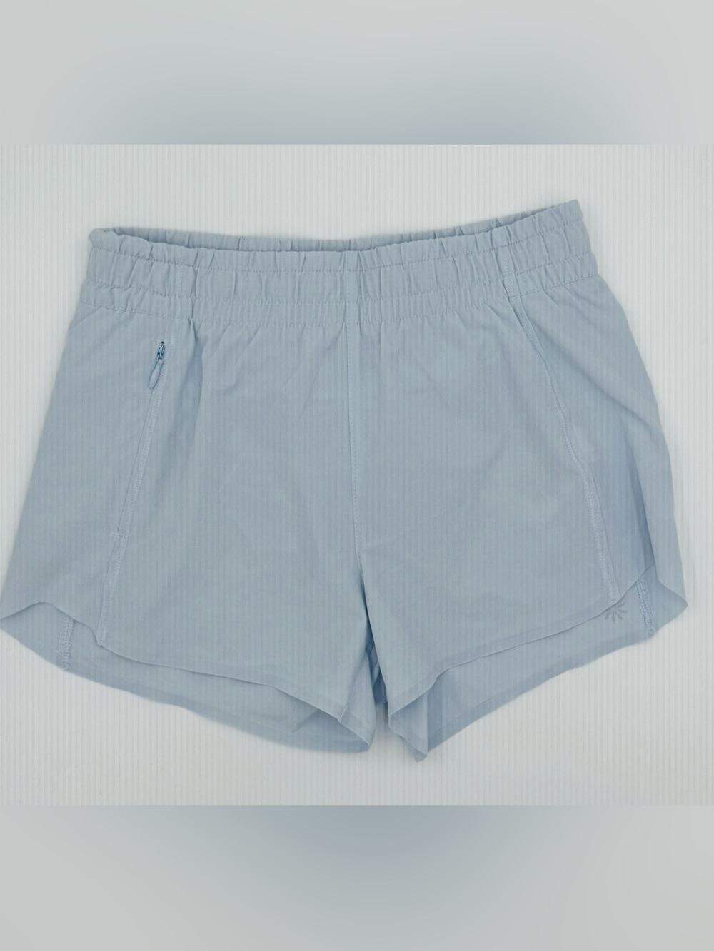 Athleta Girl - Light Blue Active Shorts - built in liner and zipper pocket